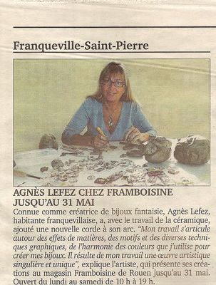 La presse parle des bijoux en céramique d'Agnès Lefez :