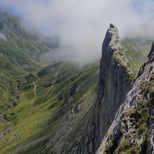 Escalade et stomie : escalade en grande voie