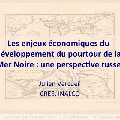 Russie-Mer Noire : à l'attention des participants au séminaire du 17 mai (INALCO)