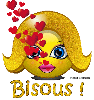 Smiley - moticne - Bisous - gif anim - les gifs anims de dentelledelune