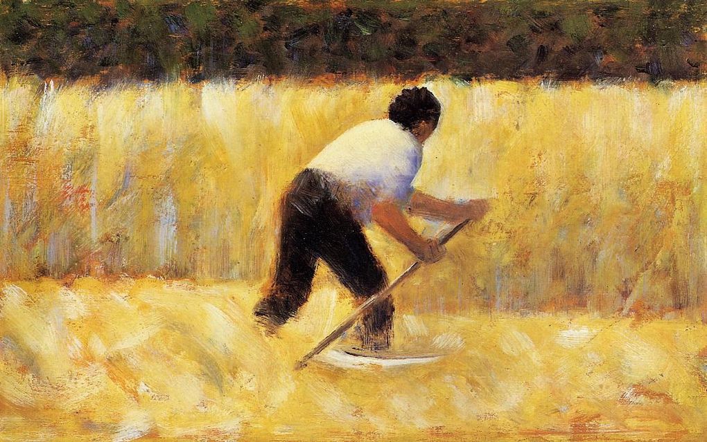 Georges Seurat (Paris 2 décembre 1859 - Paris 29 mars 1891), peintre français, pionnier du pointillisme et du divisionnisme que l'on peut qualifier d'impressionnisme scientifique. Peintre de genre, figures, portraits, paysages animés, paysages, pe