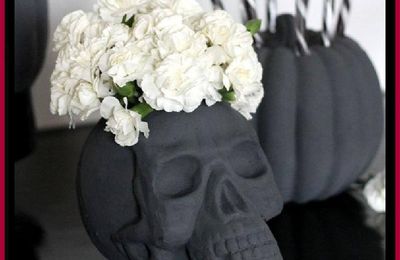 DIY Skull Vase And Halloween Party Decor