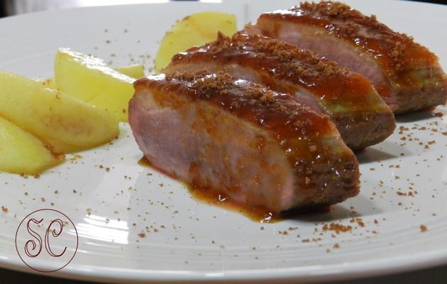 Magret de canard sauce orange/spéculoos