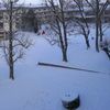 Le lycée sous la neige