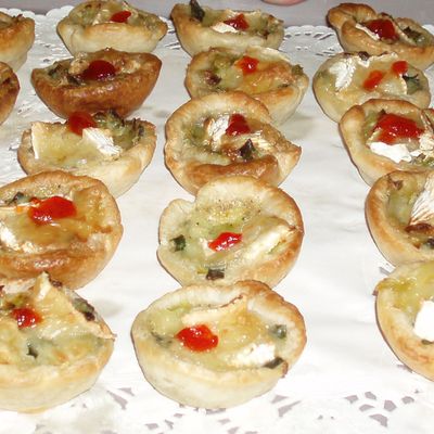 Tartelettes aux poireaux et camembert