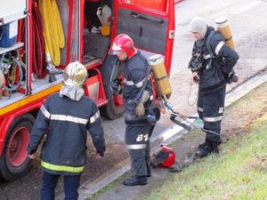 Les pompiers en formation