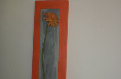 Tableau acrylique fleur