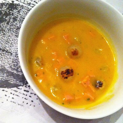 Velouté de navets et carottes aux épices dukan