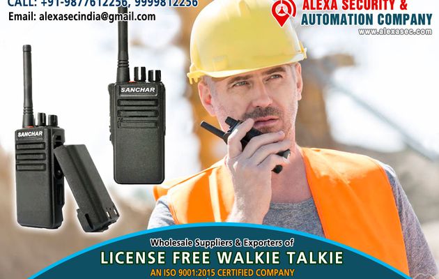 Portable License Free Walkie Talkie suppliers dealers exporters distributors in Delhi, NCR, Noida, Punjab India +91-98776-12256 +91-99998-12256 http://www.alexasec.com