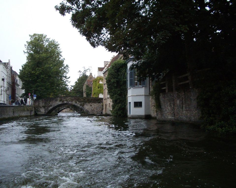 Bruges vu à partir du canal