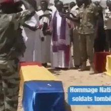 Le Tchad rend hommage à ses soldats tombés au...
