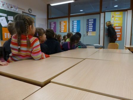 Photos souvenir de l'Arbre de Noël - Le Père Noël dans la classe de Patricia