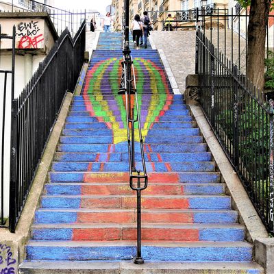 Les escaliers de Montmartre en couleurs...
