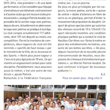 "Un club bien palmé !" L'Ovillois Novembre 2014