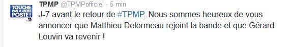 Matthieu Delormeau rejoint l'équipe de Touche pas à mon poste.