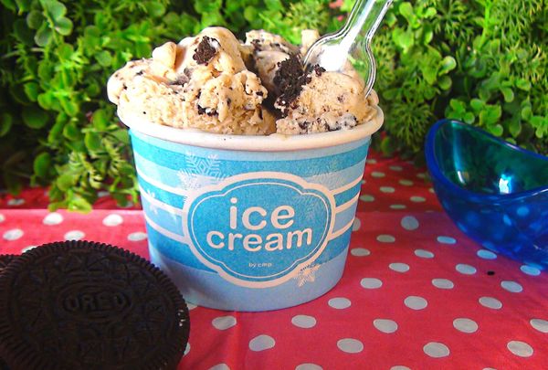 Glace Crème de Marrons et éclats d'Oréo
