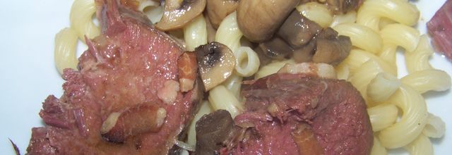 Langue de boeuf-sauce madère.