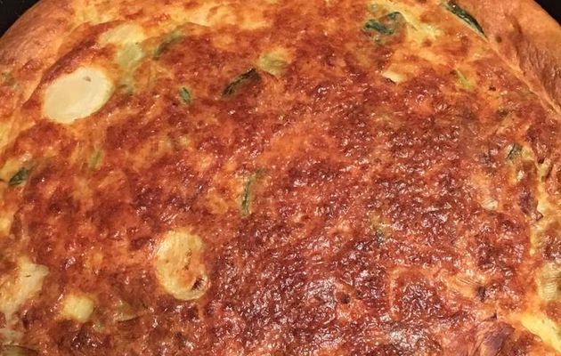 Quiche sans pâte saumon poireaux 6 Sp