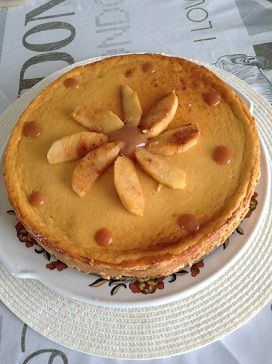 Cheesecake aux pommes et caramel beurre salé