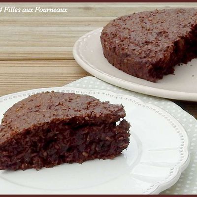 Gâteau Chocolat, Banane et Noix de coco