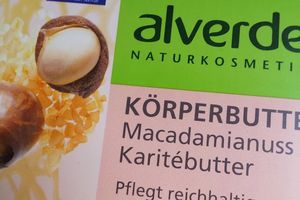 Le beurre corporel macadamia-karité d'Alverde