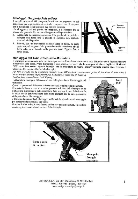 Manuale Advanced Series GT - C8S