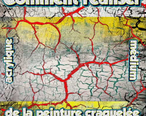 Dessin et peinture - vidéo 4495 : Comment réaliser de la peinture craquelée ? - acrylique.