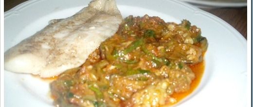 COURGETTES À LA MAROCAINE ET FILETS DE TURBOT À LA POÊLE