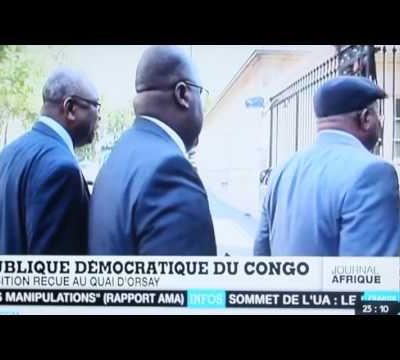 Vidéo. Tshisekedi au Quai d'Orsay (image France 24)