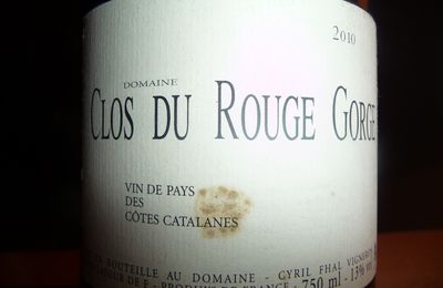 V.D.P. des Côtes Catalanes rouge: Clos du Rouge Gorge, 2010 - 14/20.