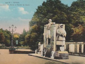 ÉPINAL L'Hôpital Saint Maurice, Nid de Verdure Vue Générale, Place de la Bourse et la Statue de Jeanne D'arc, Monument aux Morts et Entrée du Cours 