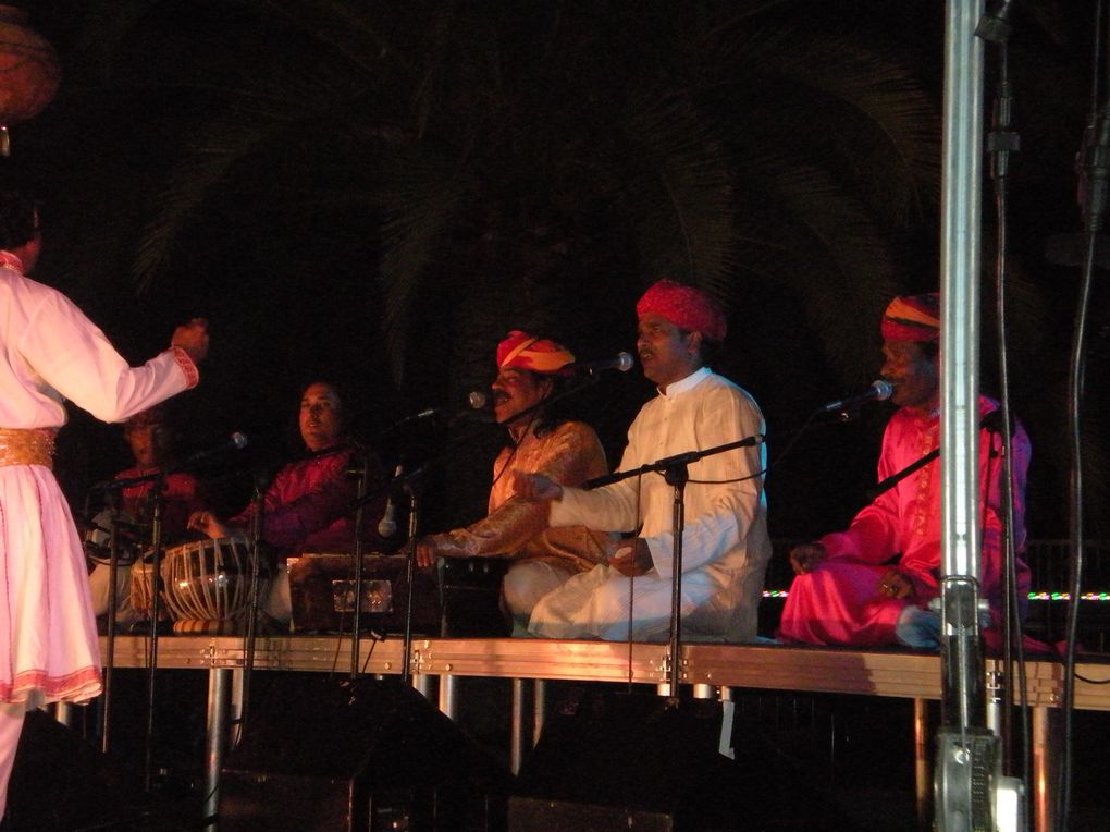 Photos du spectacle de DHOAD,les gitans du Rajasthan sur le parvis du musée des arts asiatiques de NICE dans le cadre des soirées estivales de la ville,le 17 Juillet 2012.