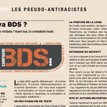 Mano Siri : hypocrisie et mensonges de la LICRA sur le mouvement BDS (Jean-Pierre Bouché)