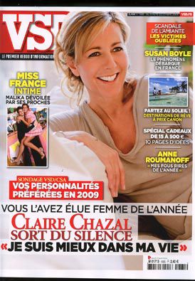 Sondage VSD : Claire Chazal personnalité préférée des Français...