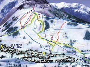 Plan des Pistes / Pied Moutet