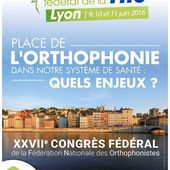 Congrès fédéral de la Fédération Nationale des Orthophonistes - 9-11 juin 2016 - A.N.A.E