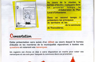 THENNELIERES : à revoir PLU tard , sans presse ?