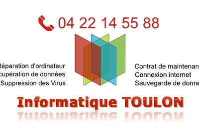 Réparation d'ordinateur sur Toulon avec "Informatique-Toulon.fr"