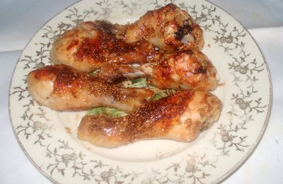 PILONS DE POULET AU MIEL