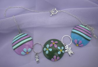 collier lentilles pastelles