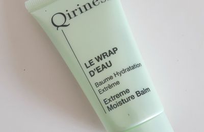 Le wrap d'eau de chez Quiriness, un coup de coeur!