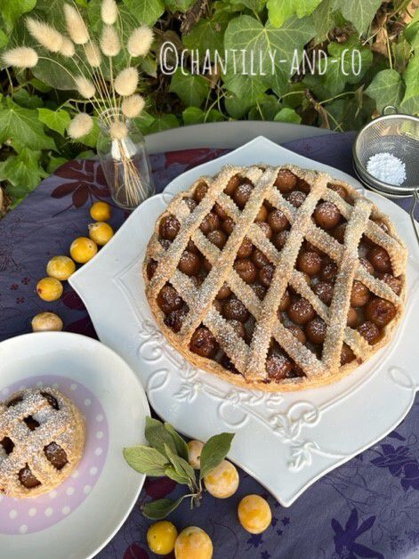 Tarte rustique aux mirabelles