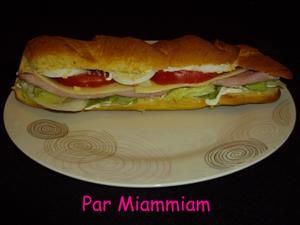 Sandwich Viennois Emmental/Jambon/Crudités