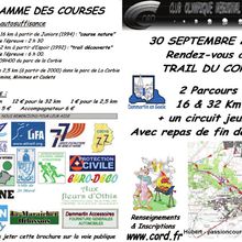 32 km trail du CORD à Dammartin en Goelle (77)- 2e édition du 30/09/2012