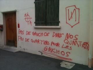 Vandalismes des fachos... ça continue!