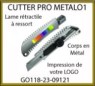 Cutter professionnel METALO1 en métal avec impression - GO118-23-09121