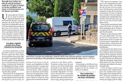 GOULT: Bain de sang au mariage; Deux "petits" délinquants arrêtés