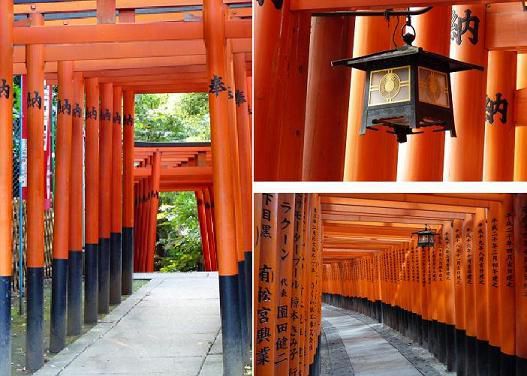 Montage photos portes japonaises : les torii
