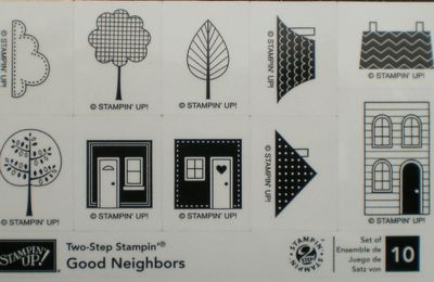 lot de 10 tampons "Good Neighbors" Stampin Up