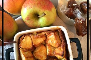 Clafoutis pommes et caramel au beurre salé